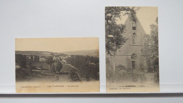 Clairavaux : Lot de 2cpa : L’Église (Dumousset A 176). Carte rare...