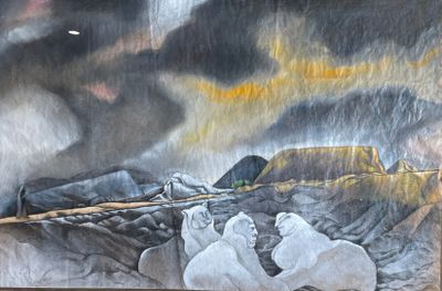 une image d'un tableau sur le mur d'un bâtiment