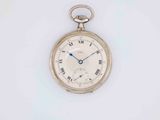 an antique pocket watch with roman numerals on the dial