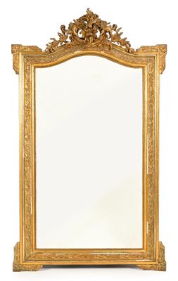 an image of a gold framed mirror on a white background