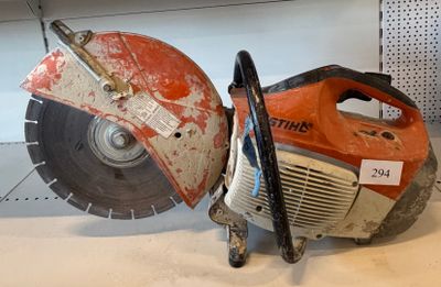 two circular saws on display in a store