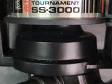 a reel of fishing line on a reel holder