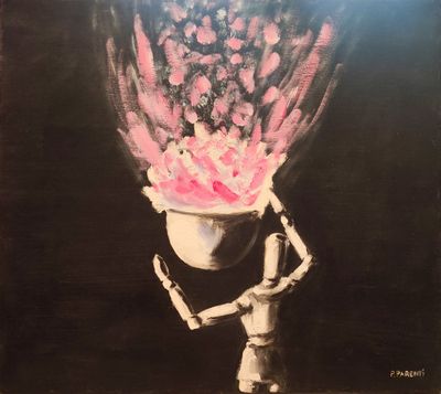 Paolo PARENTI "FOUNTAIN OF LIFE" HUILE SUR TOILE