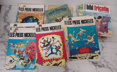 several children ' s books are lined up on a marble surface