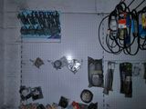 a picture of a bunch of items hanging on a wall