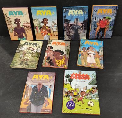 a group of children ' s books on a black surface
