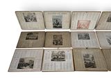 many old books that are stacked on top of each other