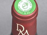 a close up of a bottle of wine with a label on it
