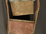 a small bag with two different colors on it