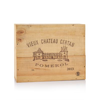 a wooden box with a picture of a building on it