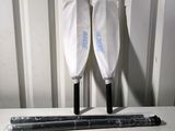 two paddles sitting next to each other on a table
