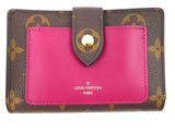 louis vuitton wallet in brown and pink