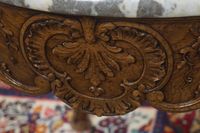 belle table ronde ancienne de style Louis XV - avec plateau … (photo 3)