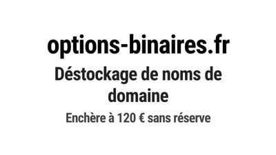 Nom de domaine options-binaires.