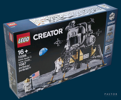 une boîte sur laquelle est représenté un kit Lego Creator