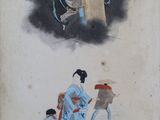 an image of a painting of a woman and two children