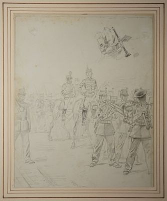 DE NEUVILLE Alphonse, dans le goût de, La parade de l'infant…