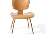 a close up of a wooden chair on a white background