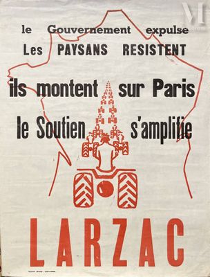 Affiche Le Gouvernement expulse. Les paysans résistent