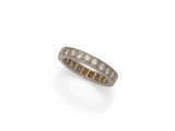 a diamond and 18k white gold ring