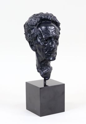 D'après Arno BREKER (1900-1991), Tête de Jean COCTEAU, bronz…