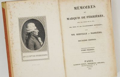 an old book with a picture of a man on it