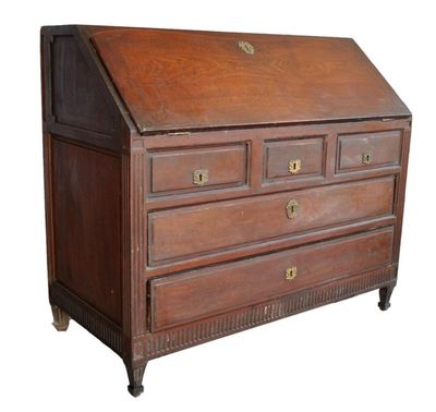 Bureau de pente en acajou et garniture de bronze doré, XVIII…