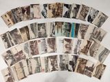 de nombreuses cartes postales anciennes sur un fond blanc