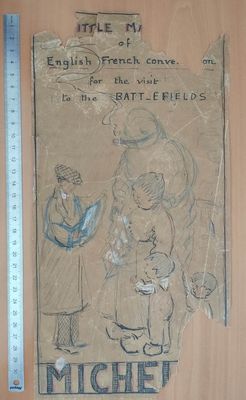 un dessin représentant un homme et une femme sur une feuille de papier