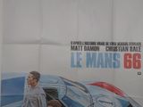 affiche du film « Le Mans 66 » représentant deux hommes devant une voiture de course