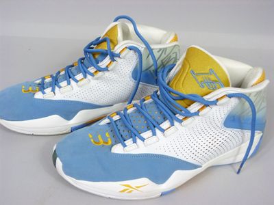 nike air jordan retro basketball shoes size 11 5 blue yellow white