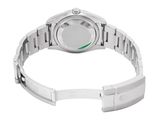 a close up of a watch on a white background with a white background