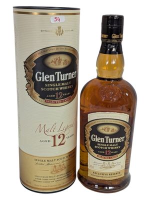 Whisky single malt Glen Turner 12 ans d'âge