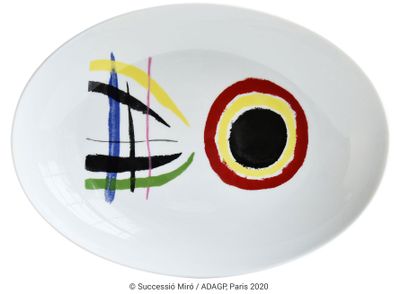 Plat / Bol ovale Joan Miró Plat ovale par Bernardaud