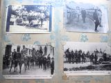 plusieurs photos en noir et blanc représentant des personnes et des chevaux, tirées d'un vieux livre