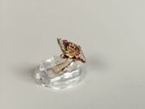 an image of a gold ring with a bird on it