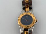 an image of a close up of a wrist watch on a white surface