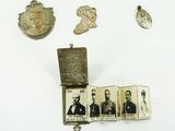 a picture of a collection of items on a white surface