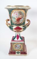 Paire de vases Médicis reposant sur un socle à section carré… (photo 2)