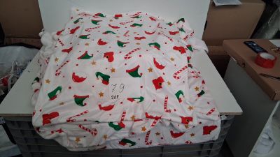 Lot de 20 plaids enfants motif Noël, différents coloris, dif…