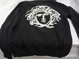 versa versa versa versa black jacket with white logo on back