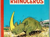 la couverture de *La Corine le rhinocéros*, un livre pour enfants sur les rhinocéros