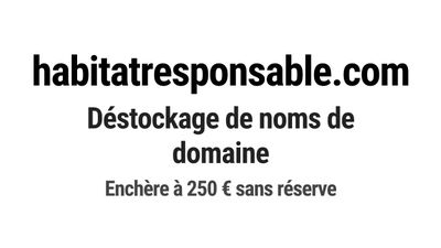 Nom de domaine habitatresponsable.