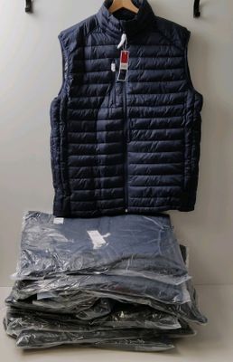 Lot de 10 doudounes sans manches CLIQUE, T.