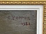 an image of a close up of a painting on a wall