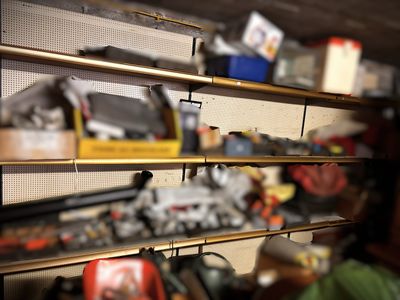 a lot of toys on the shelves in the room