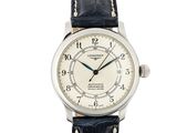 une image représentant une montre-bracelet avec un cadran blanc et un bracelet en cuir noir