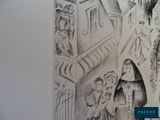 a picture of a drawing of a woman and a man