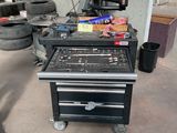 an image of a workbench in a garage