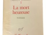On voit ici la couverture du livre *La Mort heureuse* (roman).